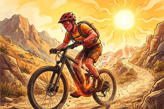 What e-bike riders need to bear in mind in the height of summer