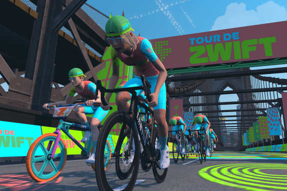 Virtuelle Rennserie mit sechs Etappen