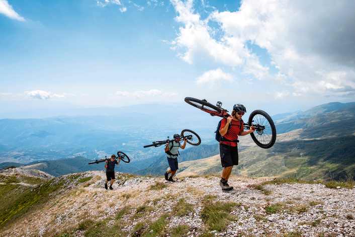 Mit dem MTB über den High Scardus Trail