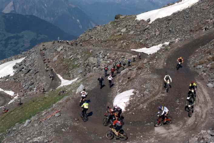 Die Mégavalanche-Strecke von Alpe d’Huez