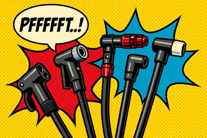 The crucial detail on the bicycle pump