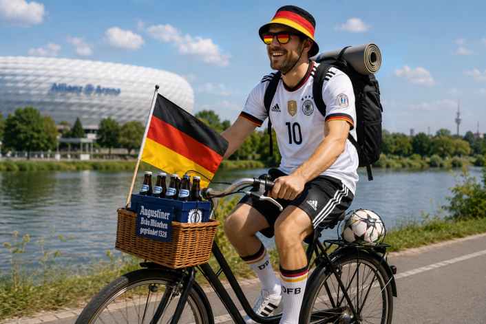 Das braucht der radelnde Fußballfan