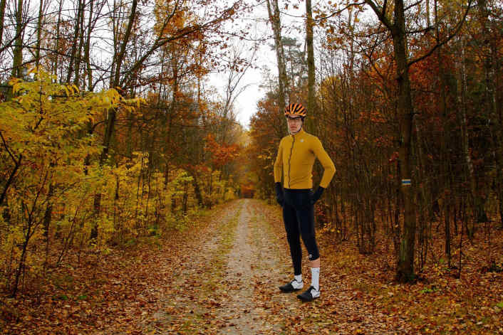 Winter-Radbekleidung für milde Wintertage