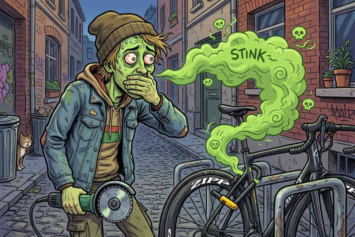 Using fingerprint recognition and a stink attack to deter thieves