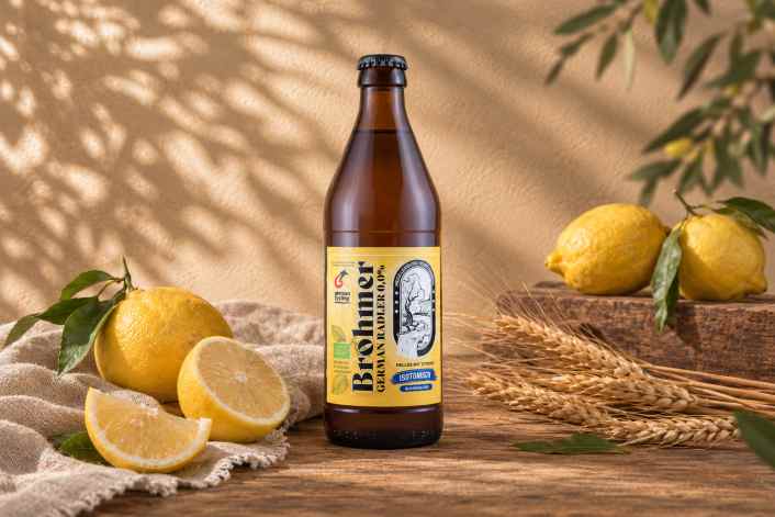 Ein Radler auf die Radler