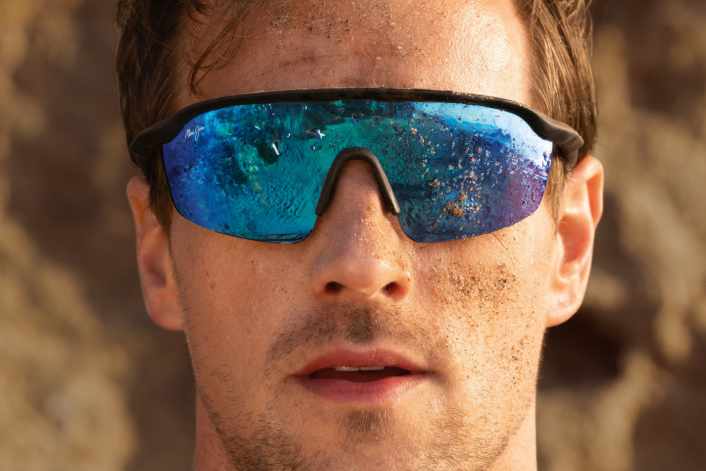 Luxury sunglasses from Hawaii featuring organic glass and an RX insert