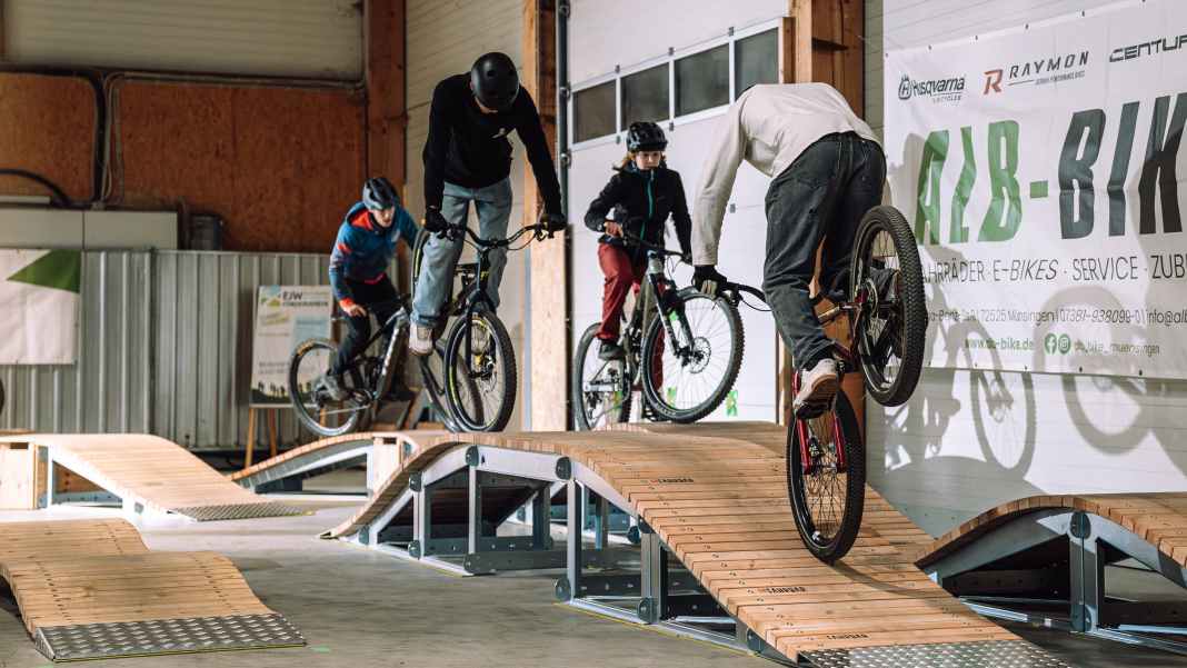 Deutschlands einziger Pop-Up Indoor Bike Park