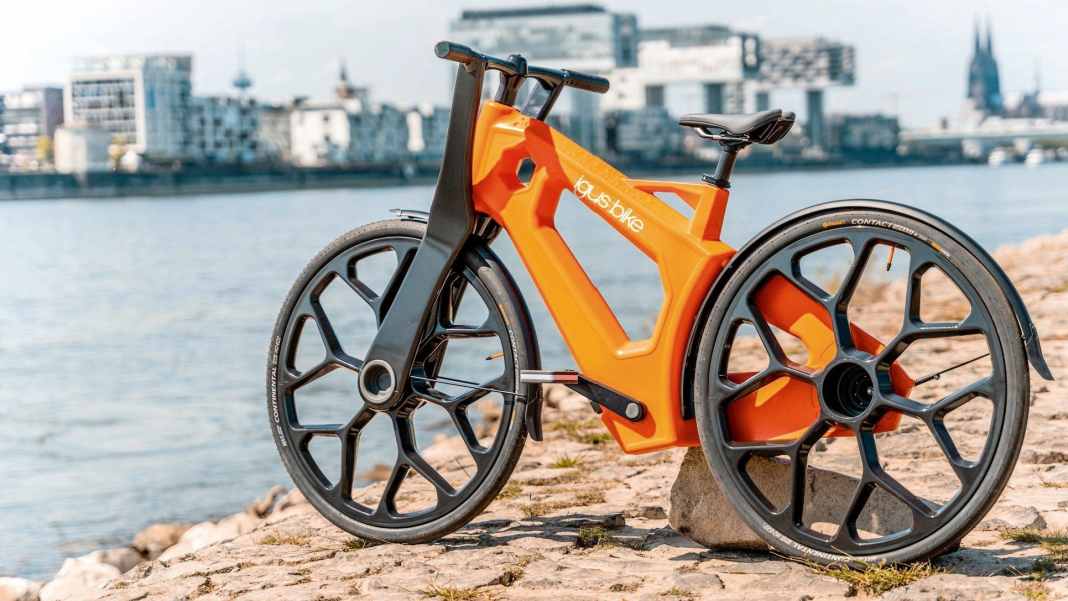 So entsteht das Fahrrad aus recyceltem Kunststoff