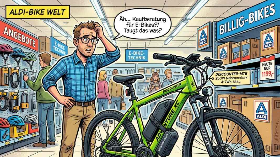 Was Du bei E-MTBs vom Discounter beachten musst