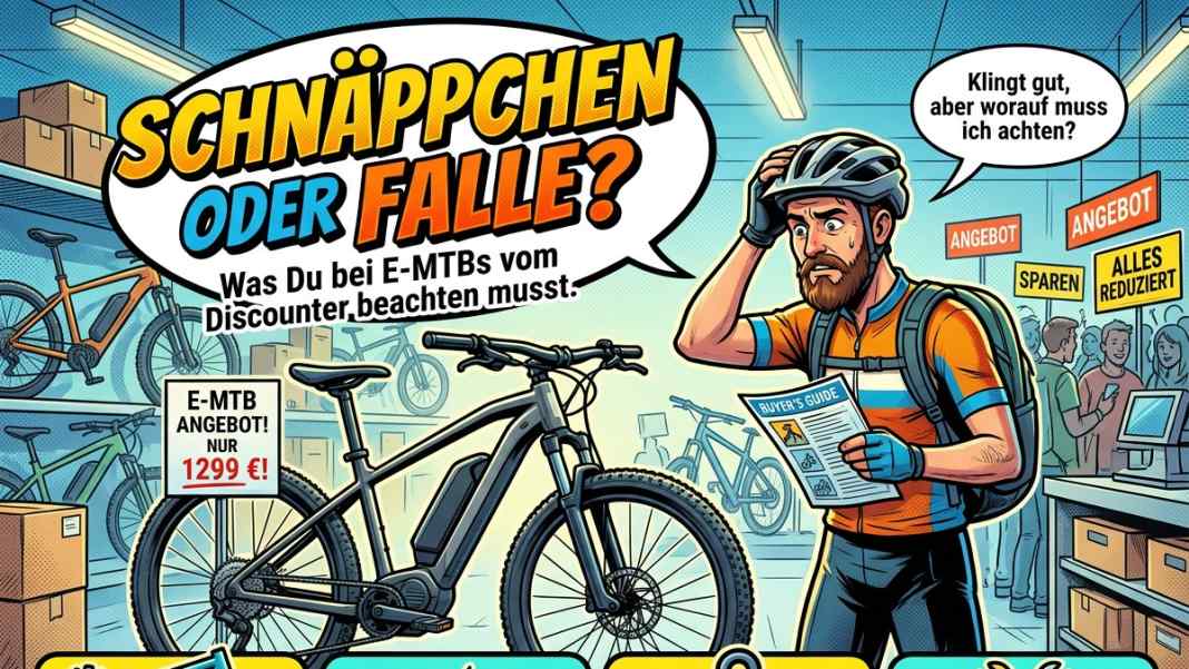 Was Du bei E-MTBs vom Discounter beachten musst
