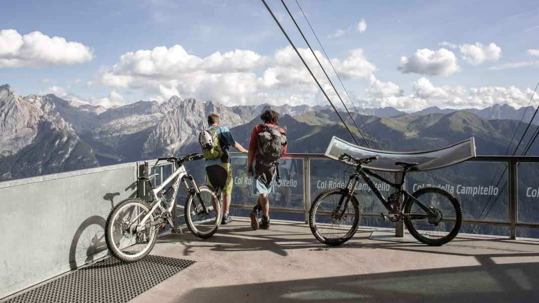 Radwegenetz um die Pala di San Martino, Superlift im Val di Fassa