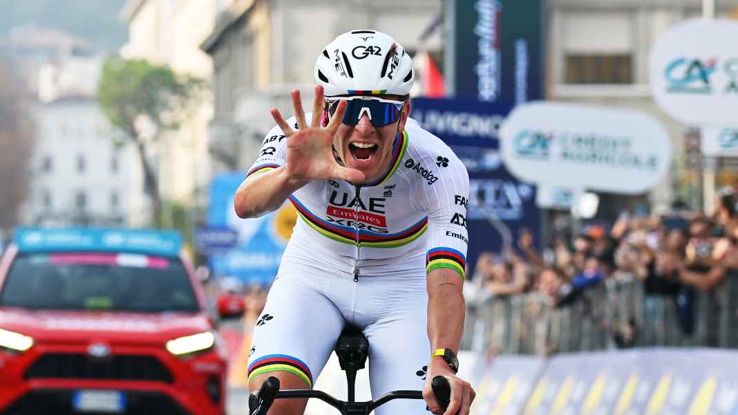 Tadej Pogačar veröffentlicht Daten auf Strava