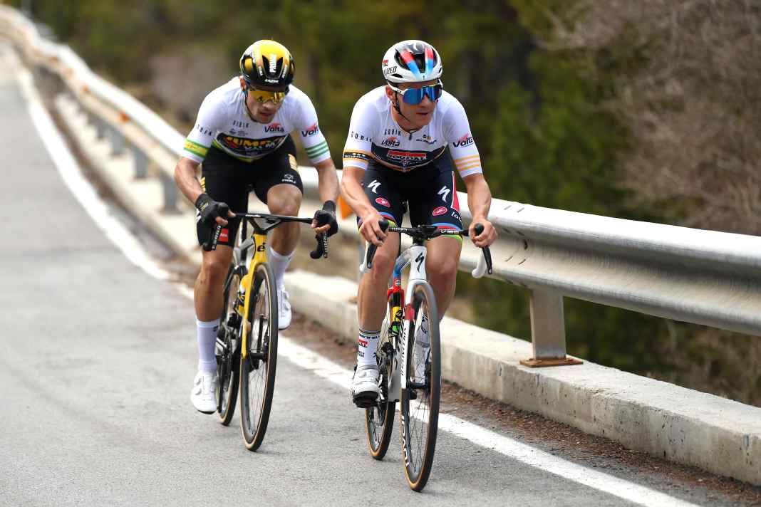 Sekunden-Duell! Evenepoel besiegt Roglic bei Bergankunft