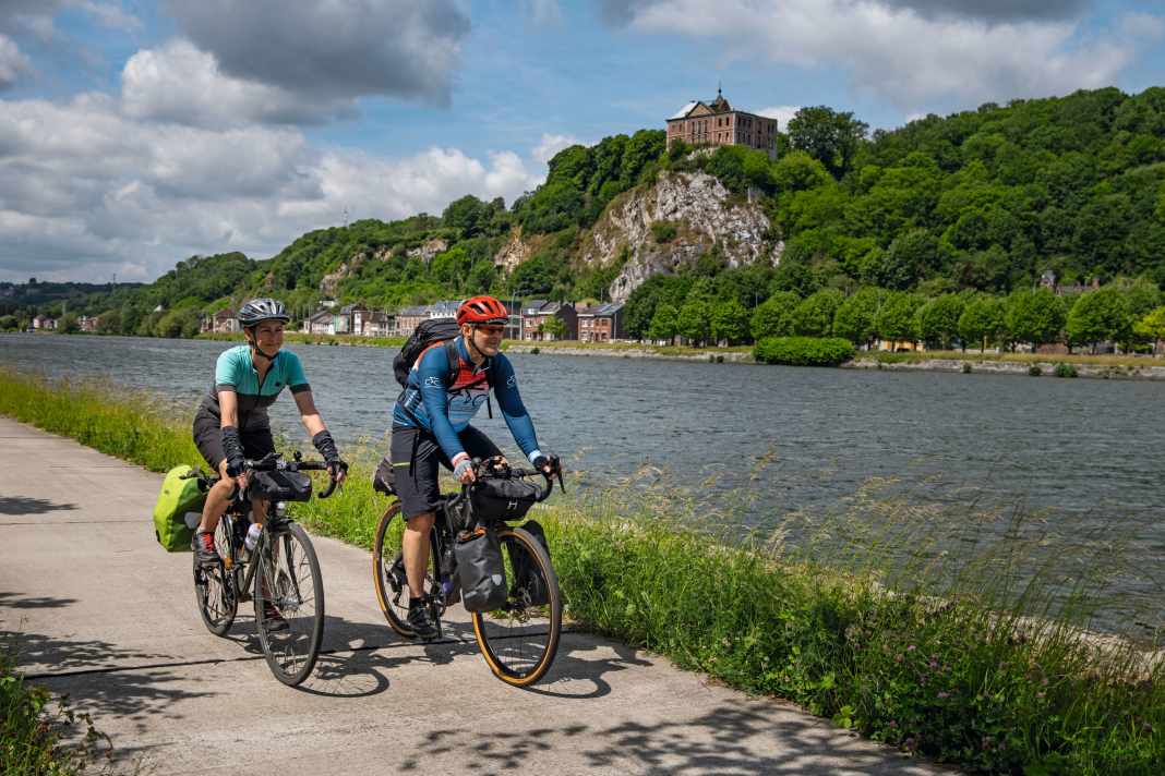 Auf dem Eurovelo 3 durch die Wallonie