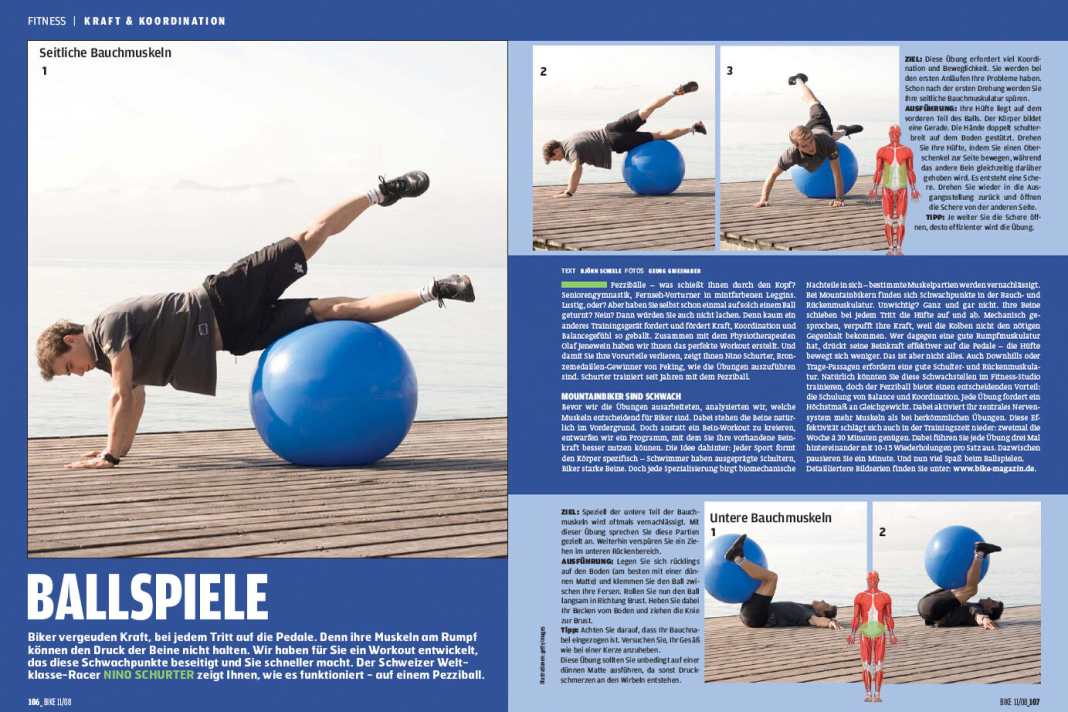 Training mit dem Pezziball