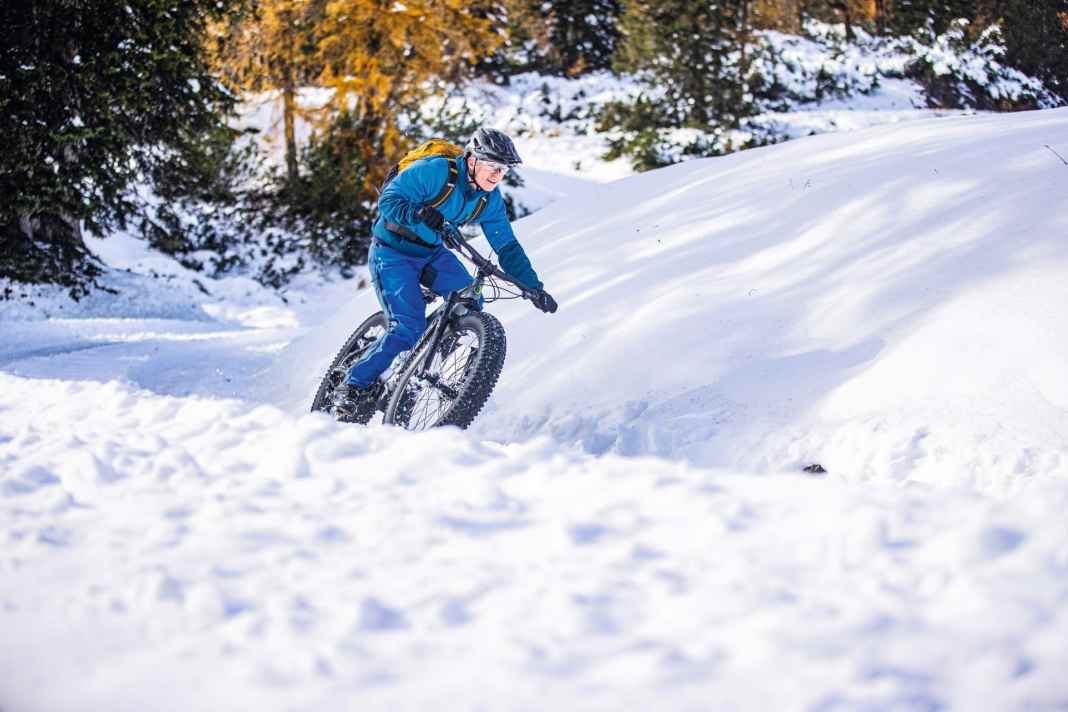 Auf die Skipiste mit dem E-Fatbike