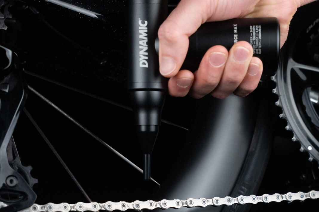 Das Bike trocken föhnen