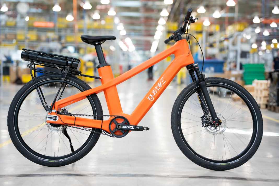 Igus showcases an e-bike made from recycled fishing nets at Eurobike