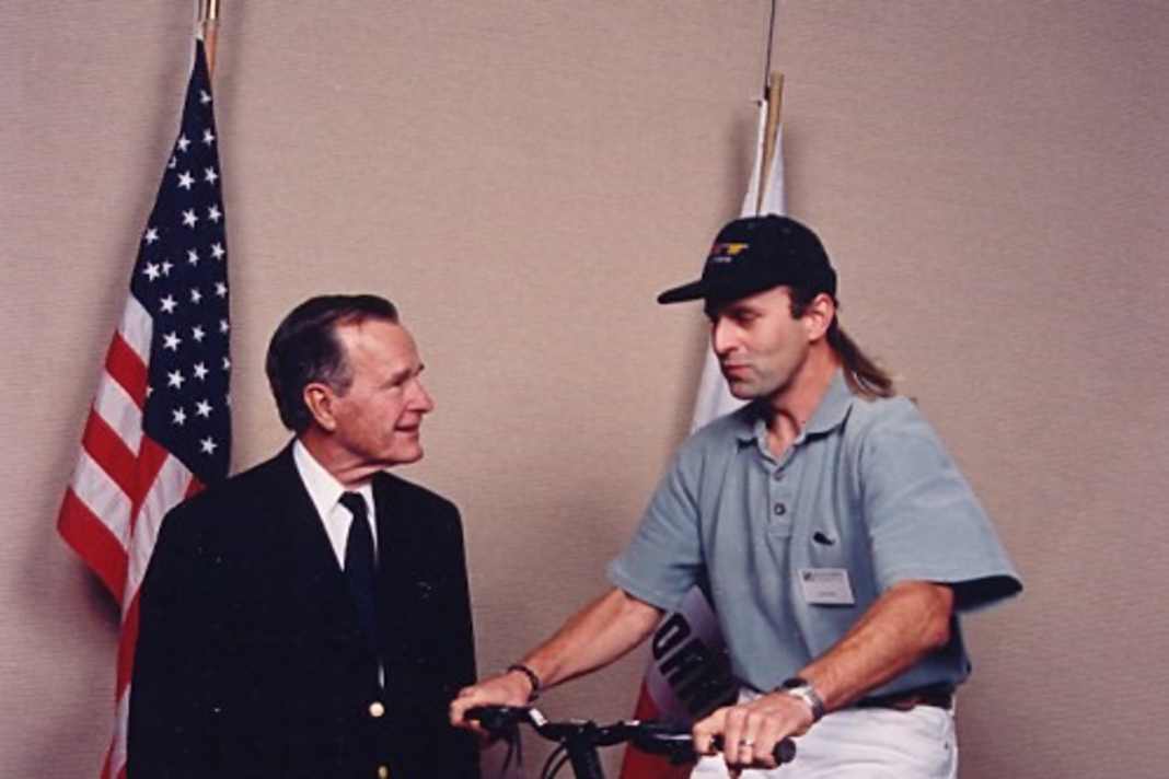 Hans Rey trifft George Bush Senior