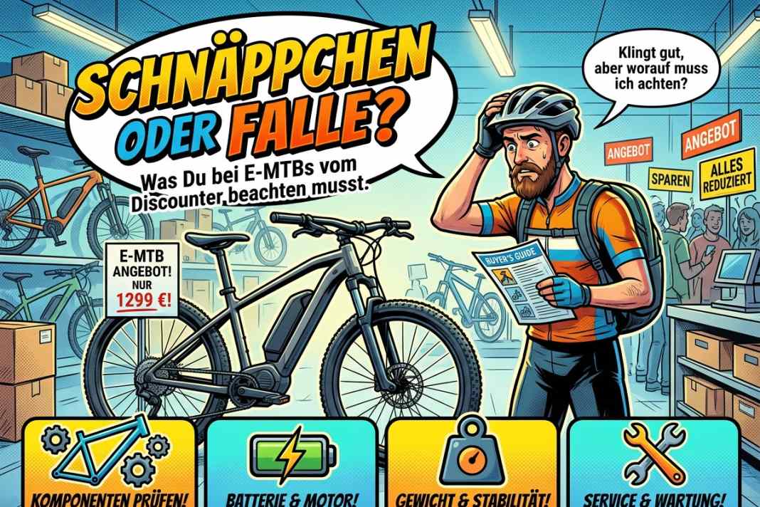 Was Du bei E-MTBs vom Discounter beachten musst