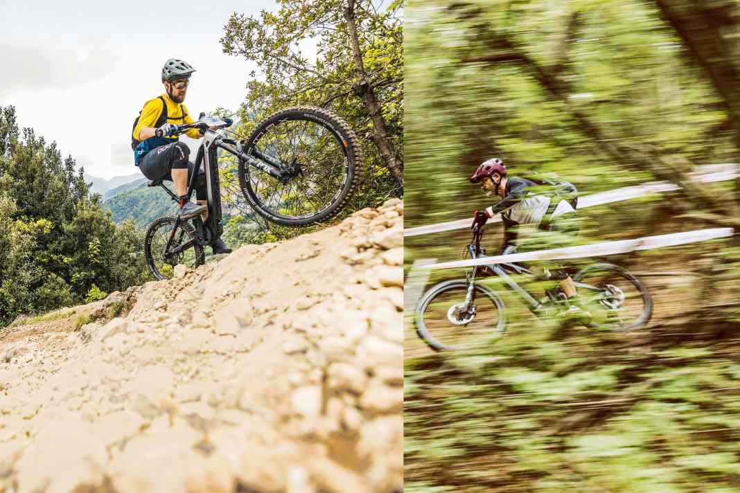 Conway Xyron S 8.9 MX Carbon vs. Flyer Uproc X 8.7 - EMTB-Test-Duell 2022