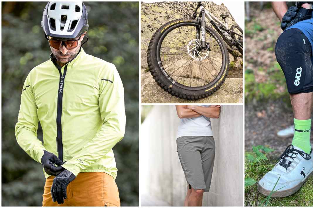 Reifen, Shorts, Schoner & Jacke - Neue MTB-Parts im Praxis-Test