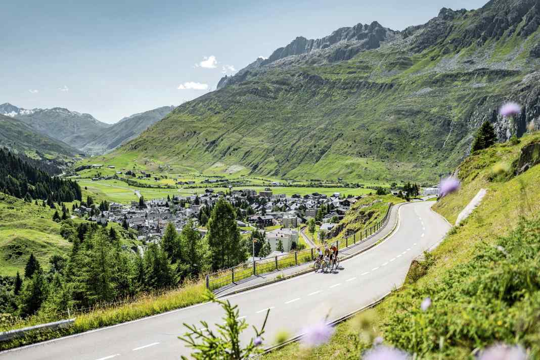 The racing bike paradise of Andermatt