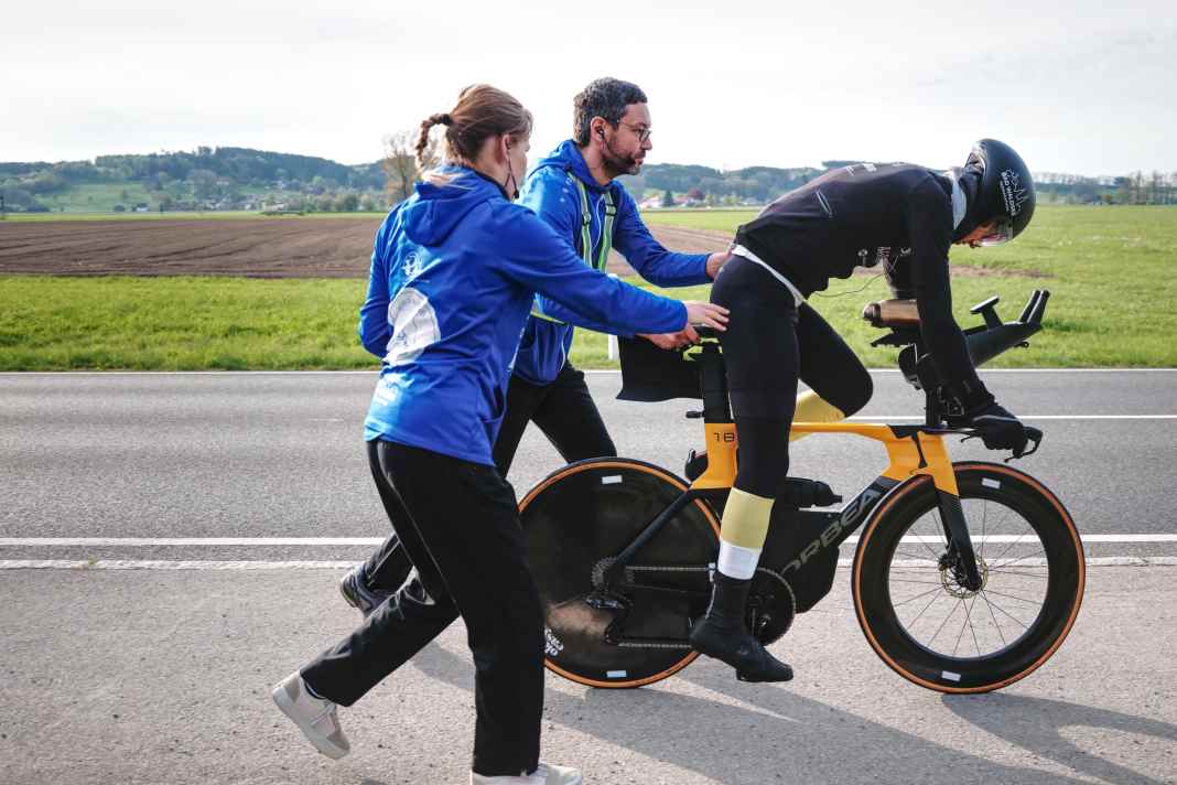 German rides 3860 kilometres and 20,898 metres in seven days