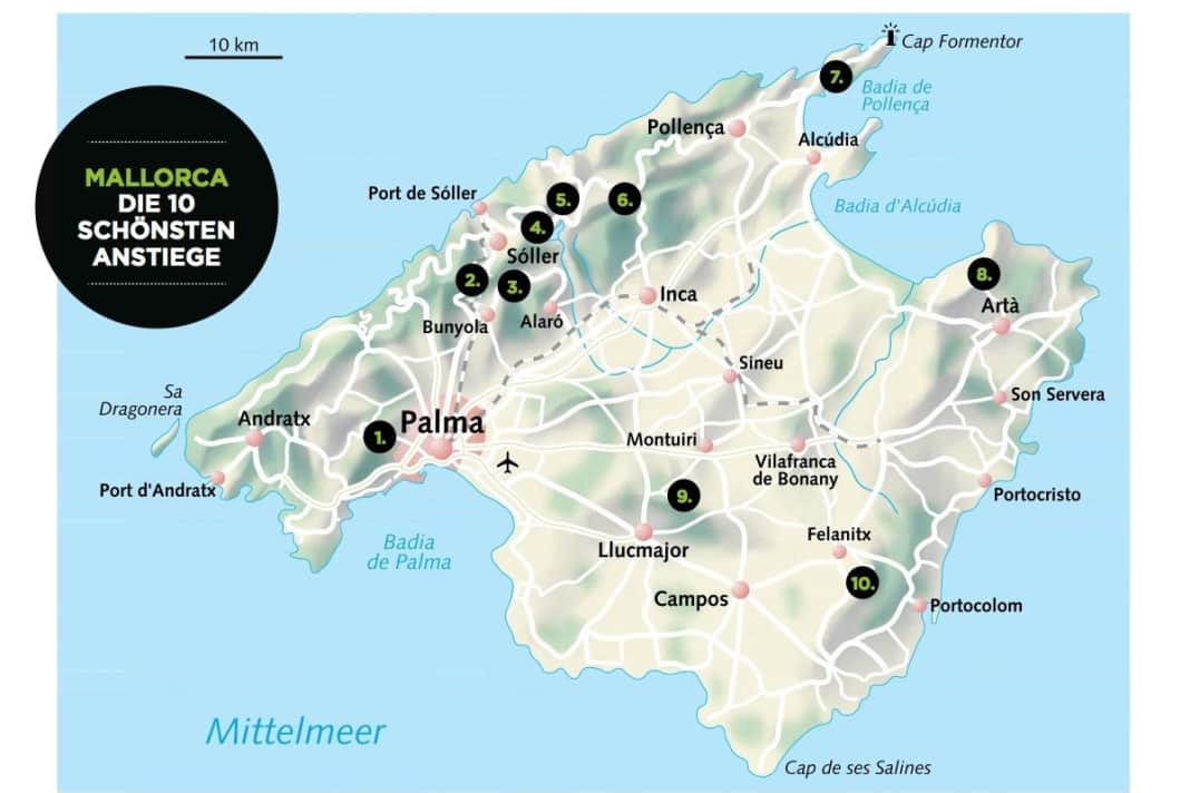 Die zehn schönsten Anstiege auf Mallorca