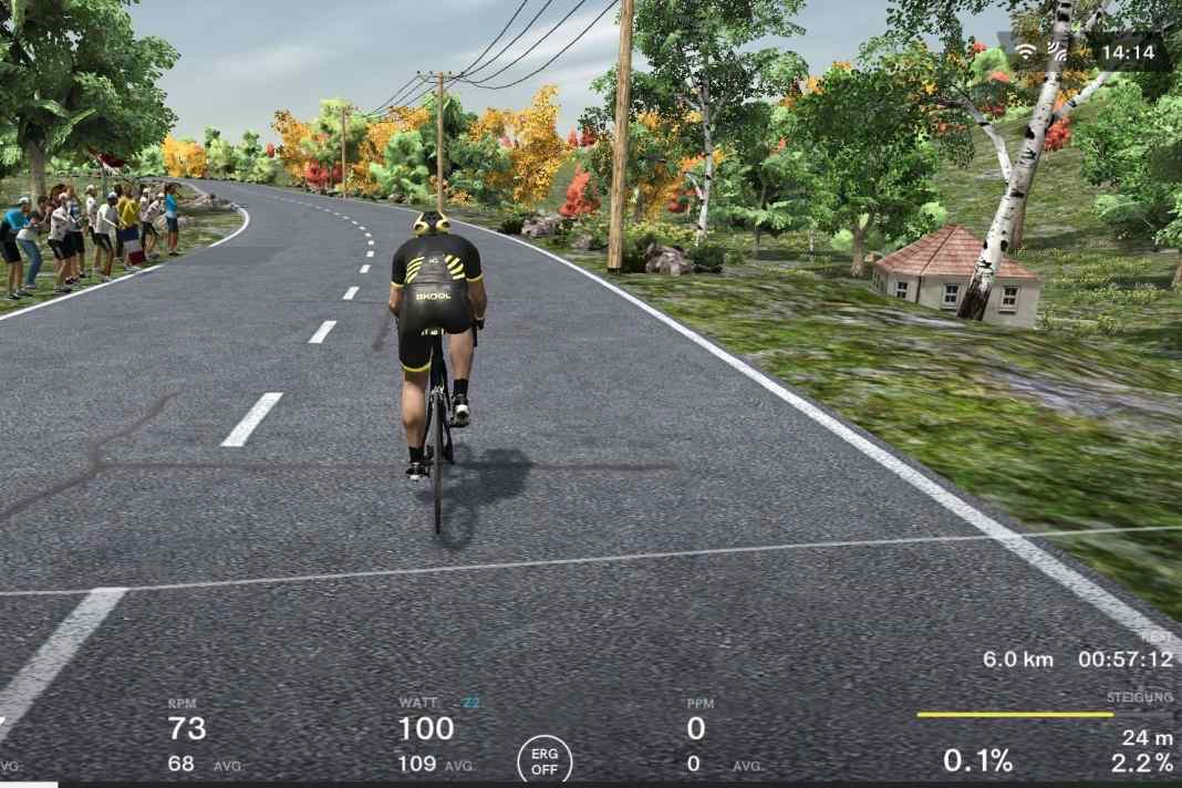Rollentraining mit Bkool - Test