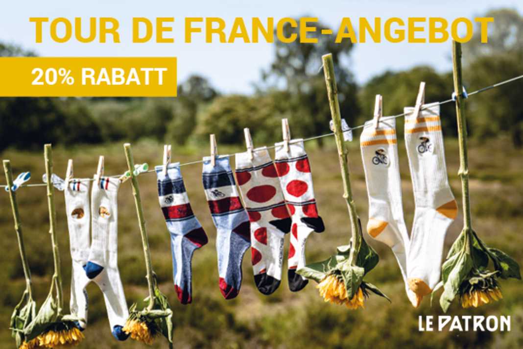 Le Patron feiert die Tour de France - 20 % auf die gesamte Kollektion