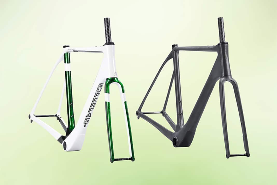 Nacktes Gravelbike erfüllt jeden Farbwunsch