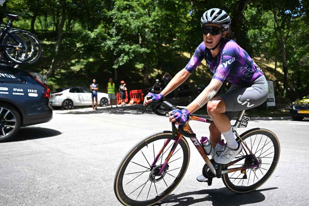 Van Rooijen mit freier Bahn die Schnellste auf der 2. Etappe