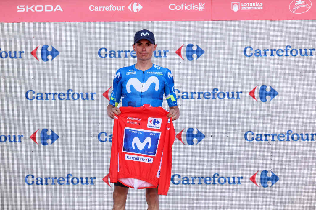 The current standings in the Tour of Spain