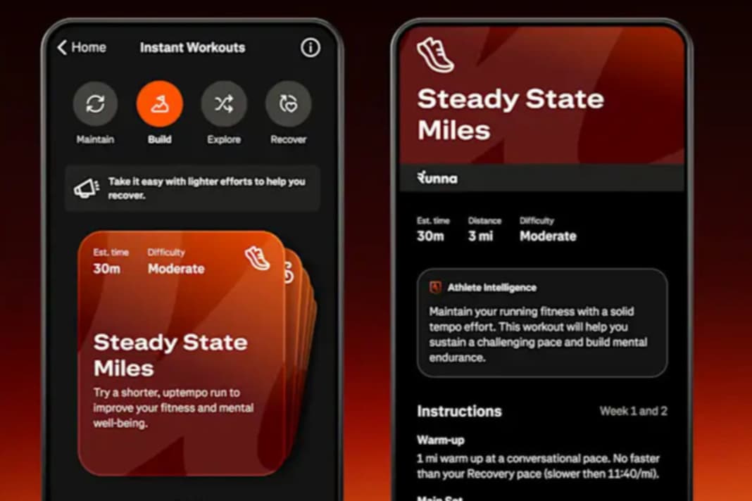 Neues Feature mit Trainingsempfehlungen