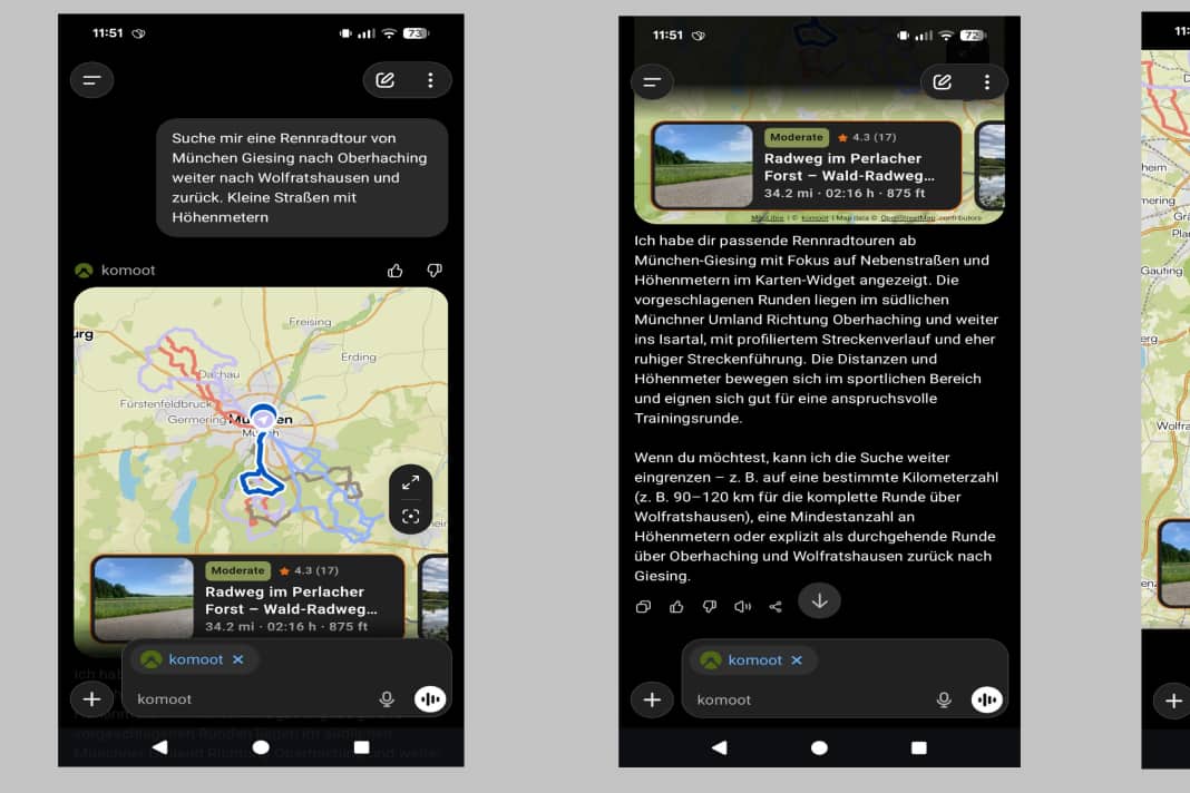 Routenplanung mit ChatGPT