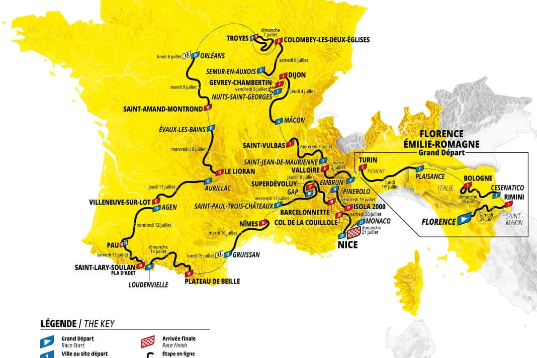 Die Strecke - alle Etappen im Überblick