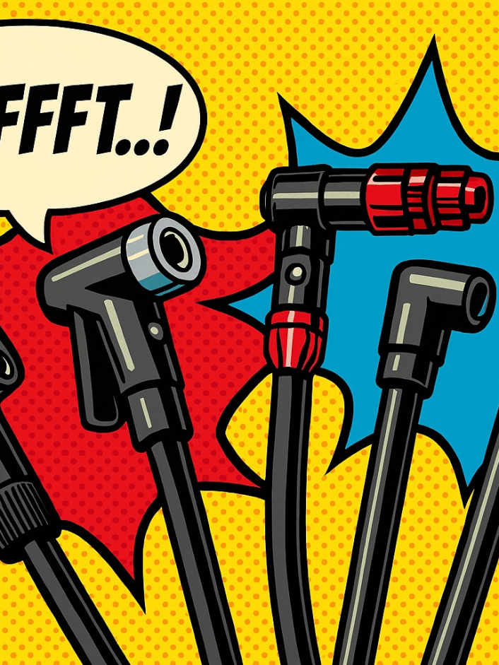 The crucial detail on the bicycle pump
