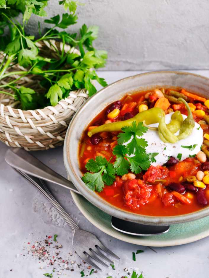 Bumms für die Beine: Veganes Chili sin Carne