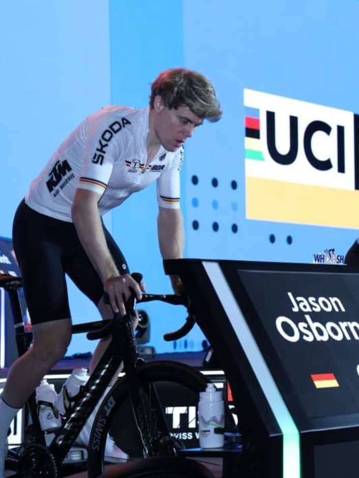 Völlig von der Rolle: die digitale Rennrad-WM