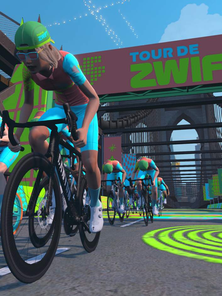 Virtuelle Rennserie mit sechs Etappen