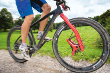 Gabel mit Blattfedern im Trainings-Alltag