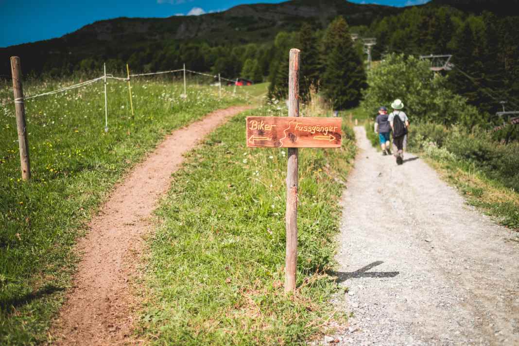 Wo sich Biker und Wanderer "Grüezi" sagen