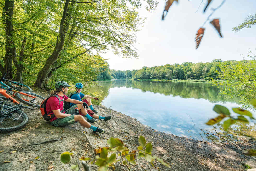 Bike-Routen auf Halde