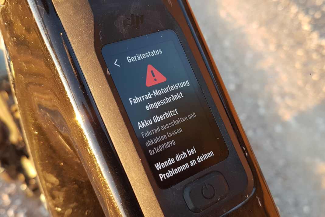 Die wichtigsten Fehlercodes bei Akku und Motor
