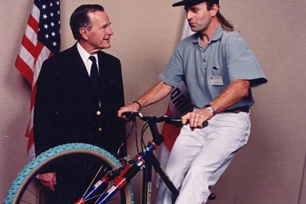 Hans Rey trifft George Bush Senior