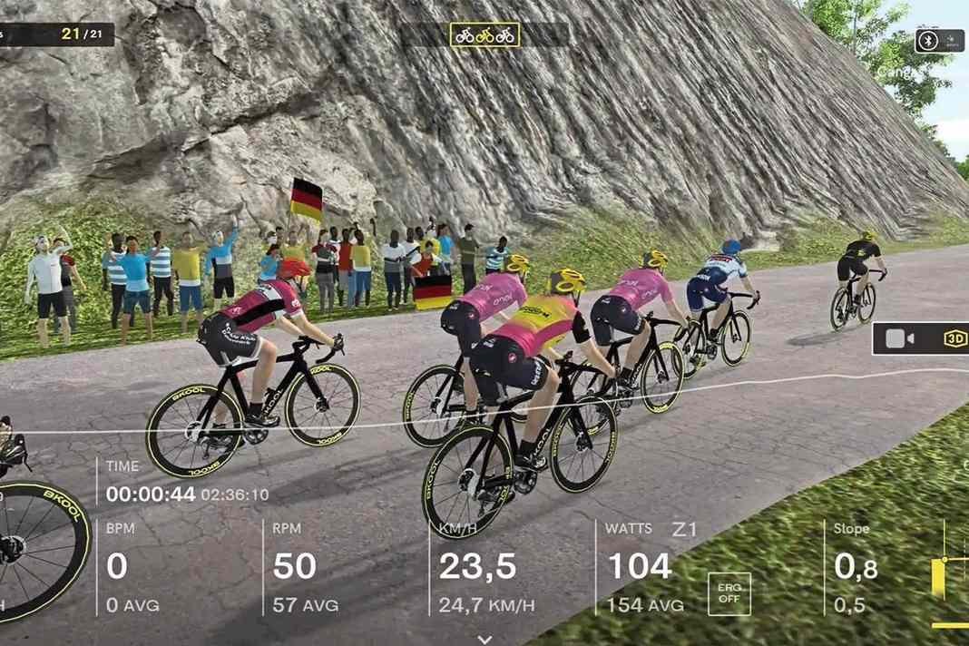 Vielfältige Routen bei Bkool