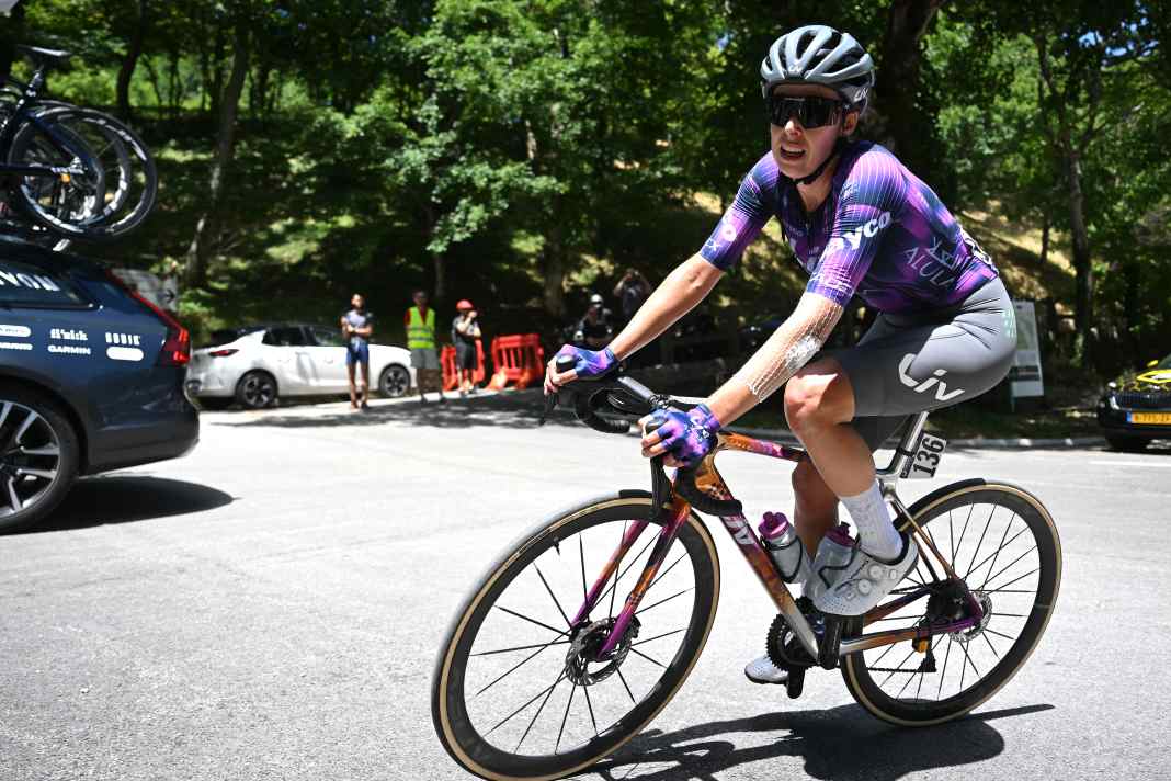 Van Rooijen mit freier Bahn die Schnellste auf der 2. Etappe