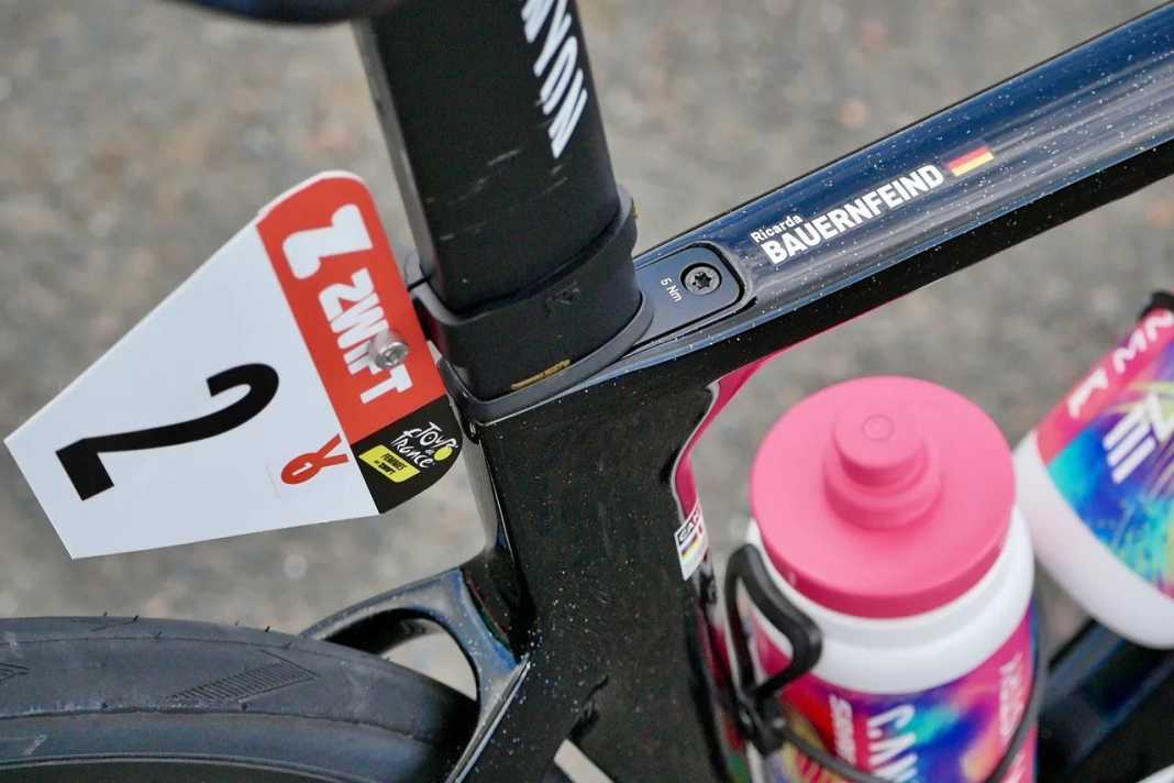 Das Rad von Ricarda Bauernfeind bei der Tour de France Femmes