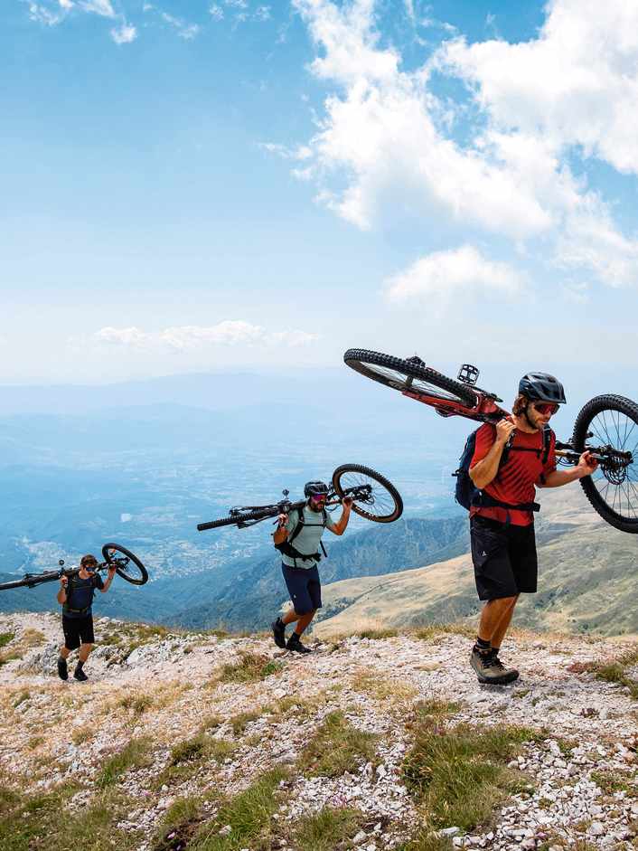 Mit dem MTB über den High Scardus Trail